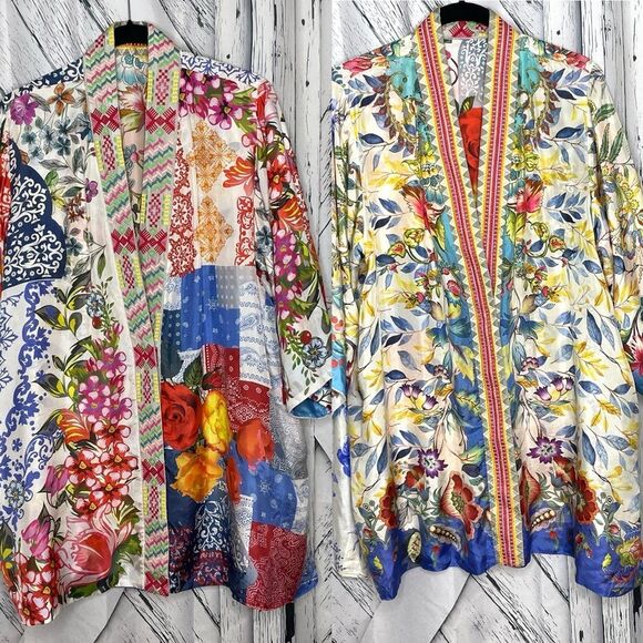 Johnny Was Other - Johnny Was Silk Kimono Reversible XL